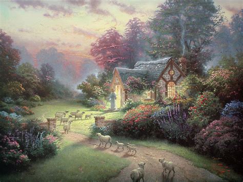 Thomas kinkade art, Thomas kinkade paintings, Kinkade paintings