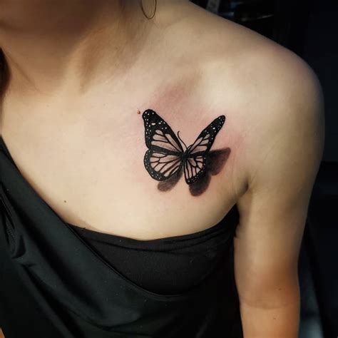 29++ Borboleta Tatuagem 3d Ombro Information - fotos tatuagem