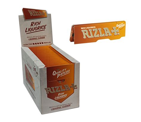 Rizla Liquorice Cigarette Smoking Rolling Papers Made in Belgium 100% ...