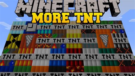 Minecraft: MORE TNT MOD (35 TNT EXPLOSIVES AND DYNAMITE!) TOO MUCH TNT ...