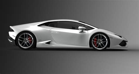 Lamborghini Huracan LP610-4 Side View 'White'