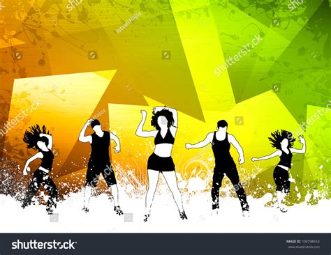 Zumba Party Background Clipart