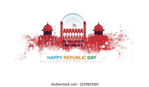 Republic Day Celebrations 26th January India Stock Vector (Royalty Free ...