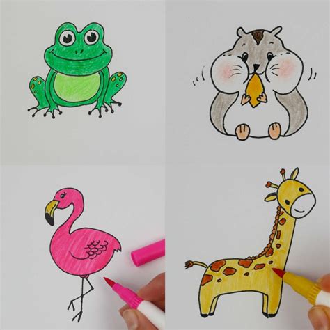 Cute Easy Drawings Of Animals