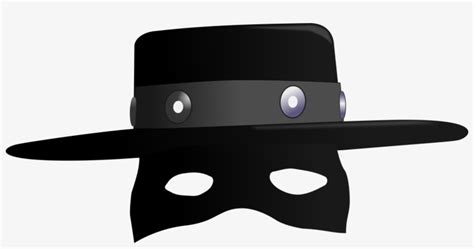 Zorro Hat Cartoon Costume Mask - Zorro Clipart PNG Image | Transparent ...