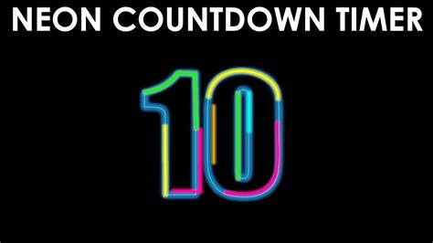 How to create a Countdown timer in PowerPoint | Neon Light Countdown ...