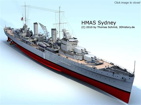 HMAS Sydney | 3DHISTORY.DE | Scale model ships, Model ships, New battleship