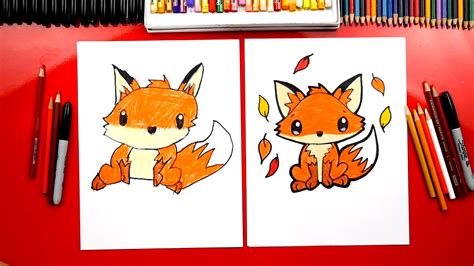 Easy Fox Drawings For Kids