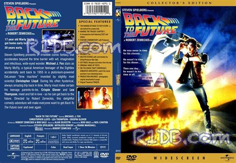 Back to the Future - DVD front cover | Zemeckis, The future movie, Back ...