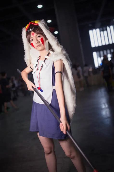 Princess Mononoke Hime san Cosplay Costume custom any size dress.vest ...