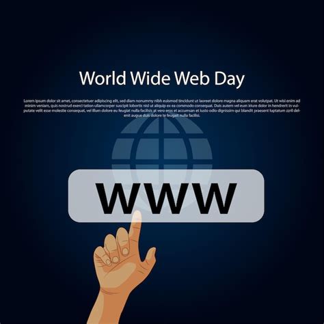 Premium Vector | World Wide Web Day