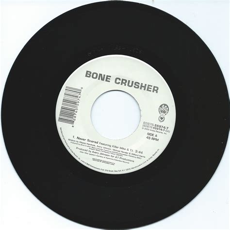 Bone Crusher : Never Scared 7" - Reggae Land Muzik Store