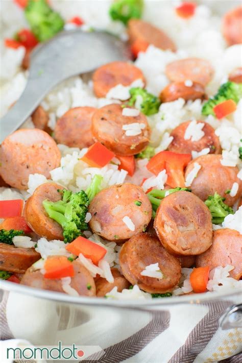 One Pan Andouille Sausage and Rice Recipe - MomDot