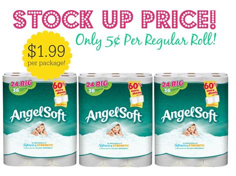 Angel Soft Toilet Paper Coupon | $1.99 per 24 Pack!