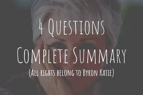 Byron Katie's 4 Questions: The Work [Explained Step by Step] | Happy Rubin