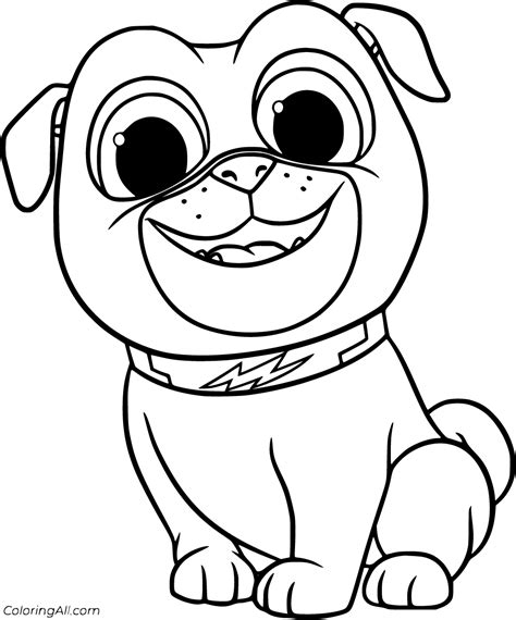 19 free printable Puppy Dog Pals coloring pages in vector format, easy ...