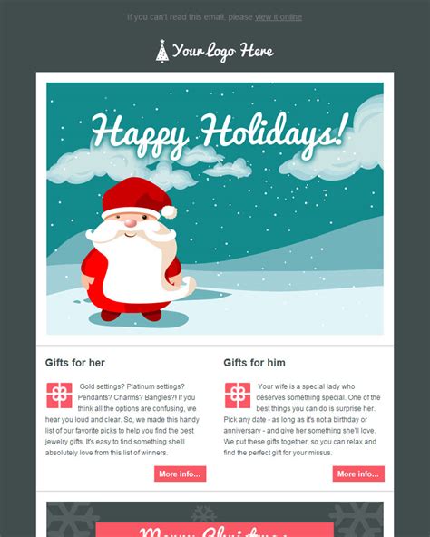 104 (+20) FREE Christmas and New Year Email Templates