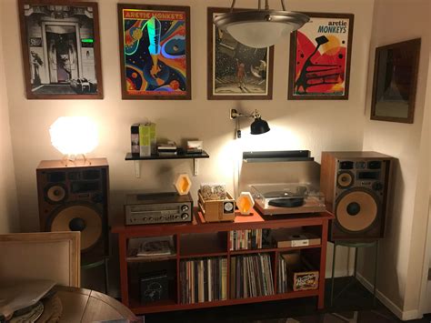 Just moved and finally finished my turntable set-up! : vinyl