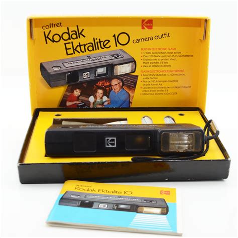 Vintage Kodak Ektralite 10 appareil 110 Film Camera with Original Box ...