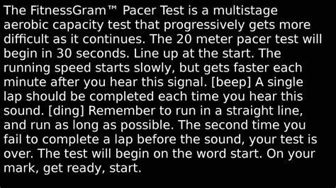 Fitnessgram Pacer Test Lyrics Copy And Paste