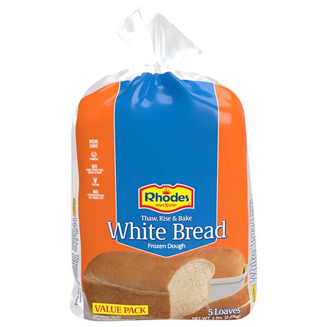 Rhodes Bake-N-Serv, White Bread Dough, 5 CT - Walmart.com