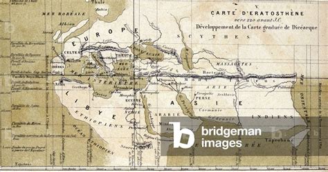 Image of Map of Eratosthenes, circa 220 BC. by Unknown Artist