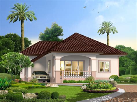 Graceful One Story Traditional Bungalow House - Pinoy House Designs ...