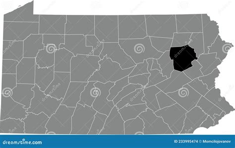 Location Map of the Luzerne County of Pennsylvania, USA Stock Vector ...