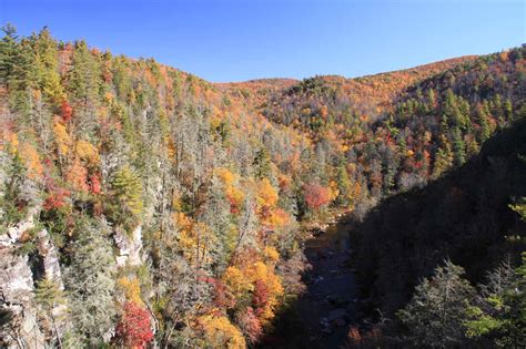 Linville Falls - Deep Gorge Waterfall on Blue Ridge Parkway