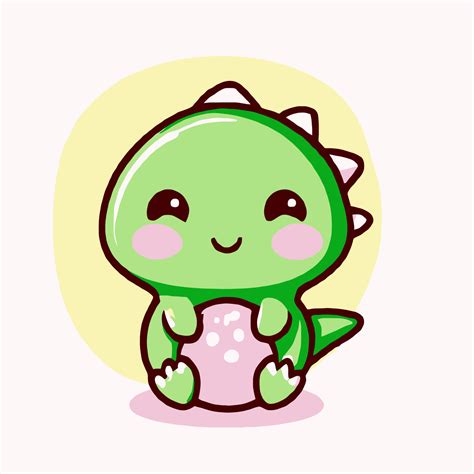 20+ mẫu thú vui nhộn chibi cute dinosaur để tải về miễn phí