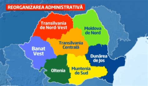 Harta Regiunilor Din Romania