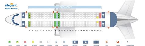 Seat Map Airbus A319 Allegiant Air Seating Chart Picture | Seating plan ...