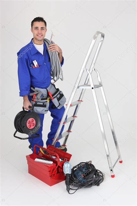 Tradesman with his tools - Stock Photo , #AFFILIATE, #tools, #Tradesman ...