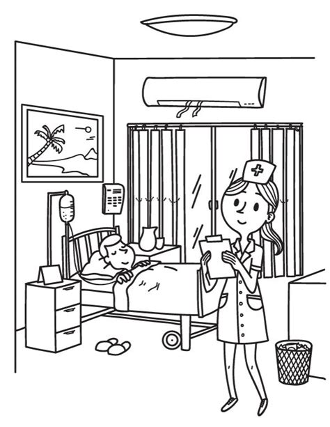 Hospital Coloring Pages Printables