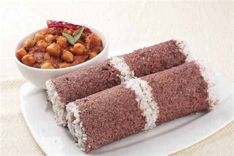 Kerala Style Ragi Puttu Recipe by Archana's Kitchen