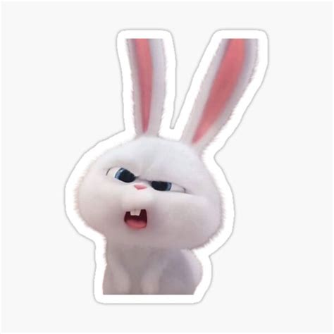 "secret life of pets bunny" Sticker by Maryam740 | Redbubble