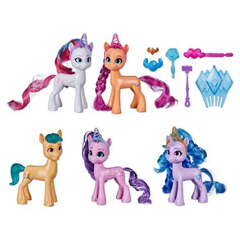 My Little Pony Zestaw 5 figurek kucyków Unicorn Party Celebration F2033 ...