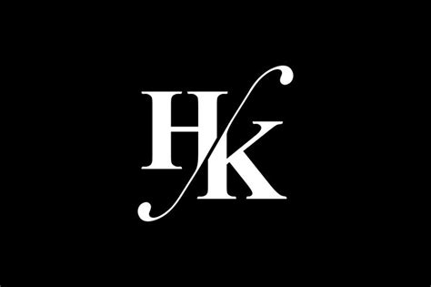 HK Monogram Logo Design By Vectorseller TheHungryJPEG.com #Logo, #AFF ...