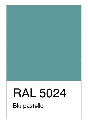 Colore RAL-5024, Blu pastello - Numerosamente.it