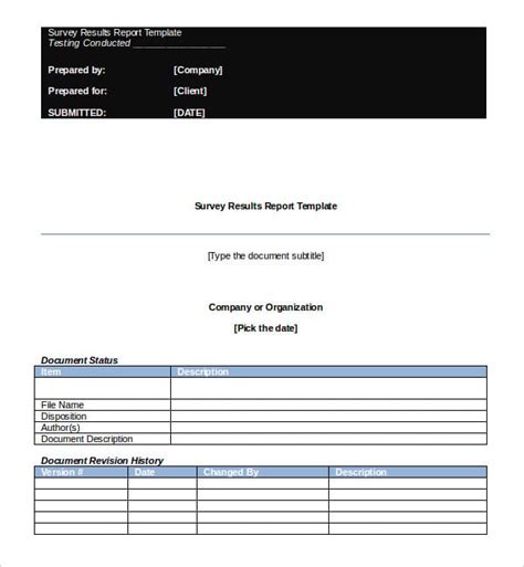 17+ Survey Report Templates - PDF, Docs, Word | Free & Premium Templates