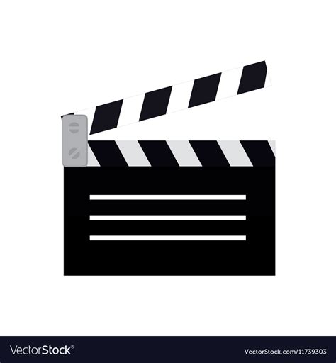 Clapper film movie icon design Royalty Free Vector Image