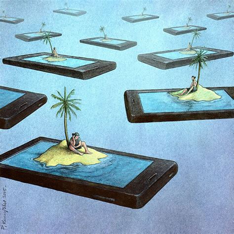 81 Satirical Illustrations Show Our Addiction To Technology | Bored Panda