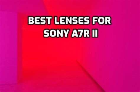 These Are 5 Best Lenses For Sony a7rii In 2022 [Beginner's Guide]