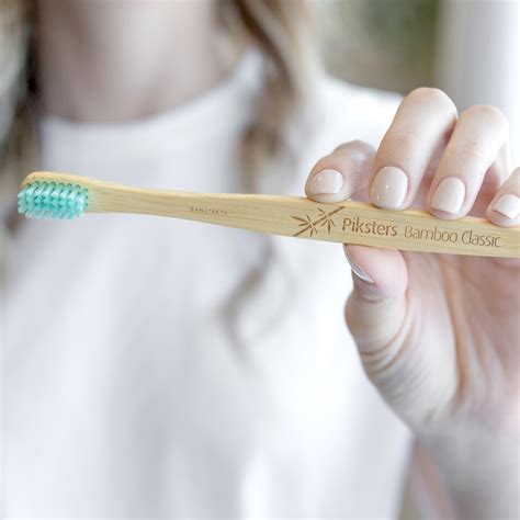 Bamboo Classic Adult Toothbrush - Soft Bristles - Piksters® Dental ...