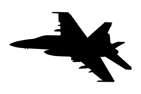 Fighter Jet Silhouette Graphic by Illustrately · Creative Fabrica