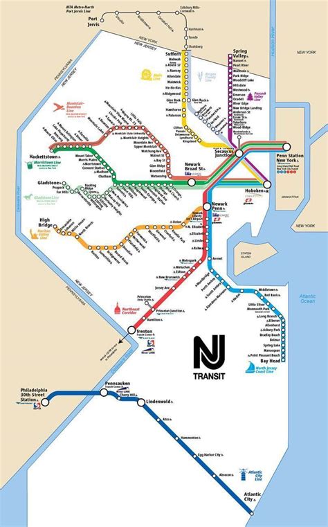 LIST: New Jersey Transit Rail Lines