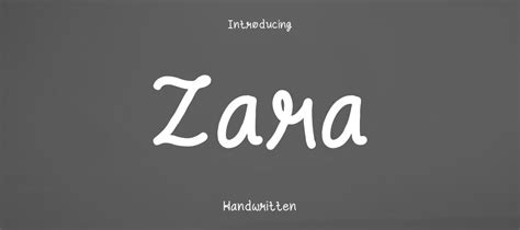 Zara Font Download | Free Font.Download