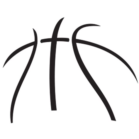 vector basketball outline clipart - Clip Art Library