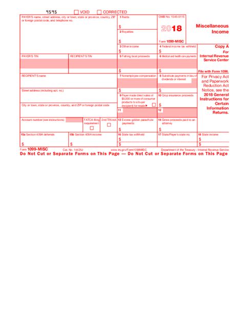 2018 Form IRS 1099-MISC Fill Online, Printable, Fillable, Blank - pdfFiller