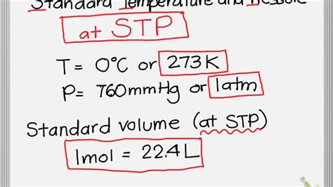 Standard Temperature And Pressure Example